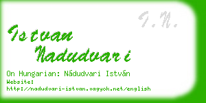 istvan nadudvari business card