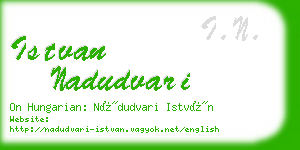 istvan nadudvari business card